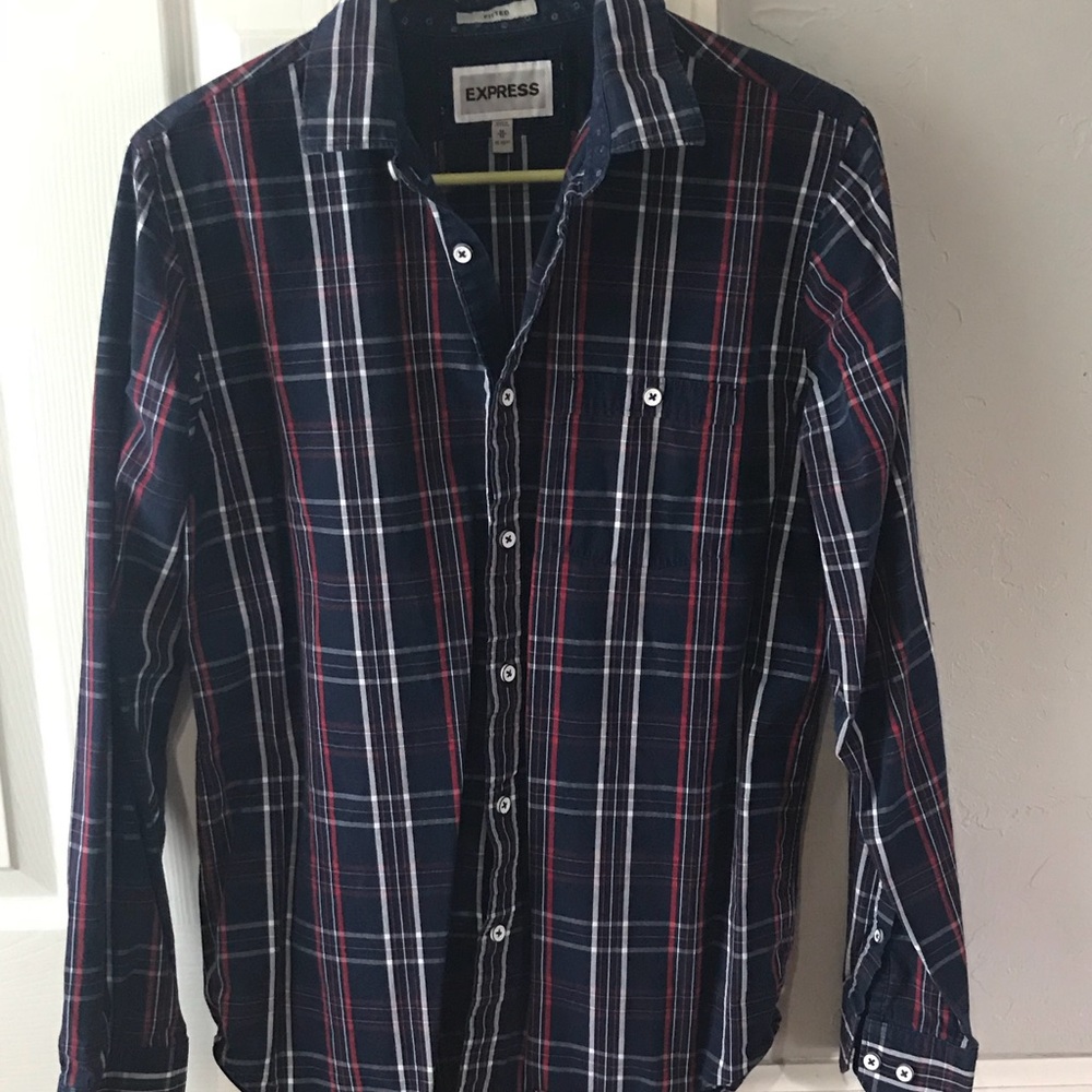 Express button down polo